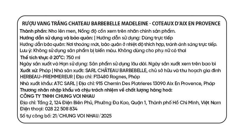 Chateau Barbebelle White - Image 3