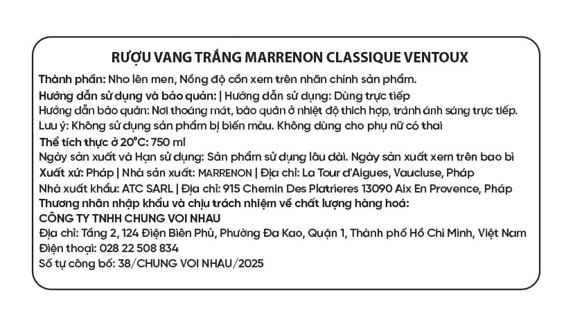 Marrenon Classique Ventoux White - Image 4