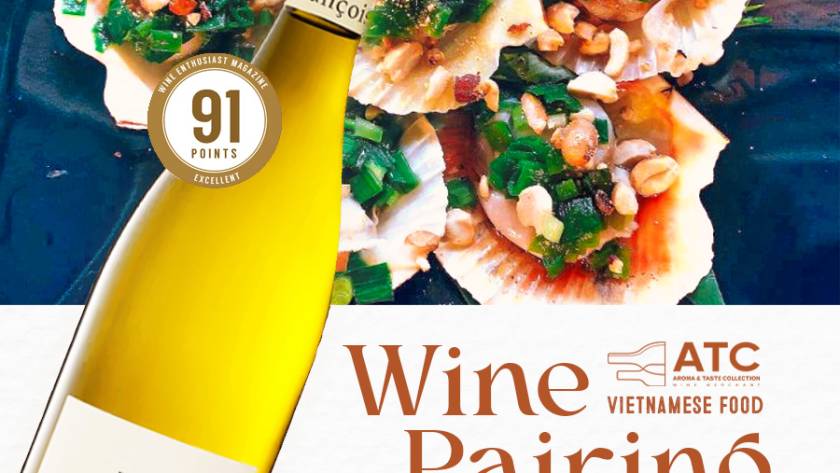 Francois Crochet Sancerre Blanc and So Diep Nuong Mo Hanh